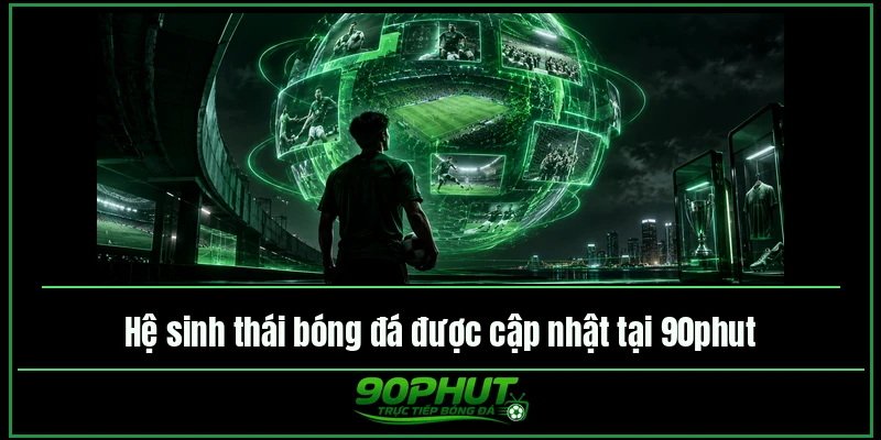 Hệ sinh thái bóng đá được cập nhật tại 90phuttv