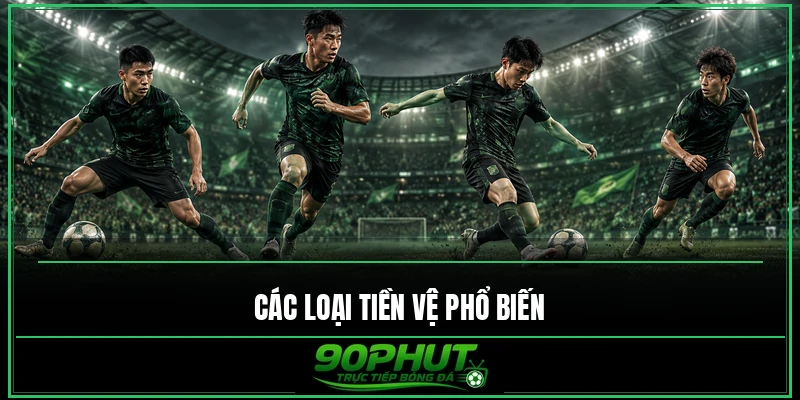 Các loại tiền vệ phổ biến trong bóng đá Các loại tiền vệ phổ biến trong bóng đá