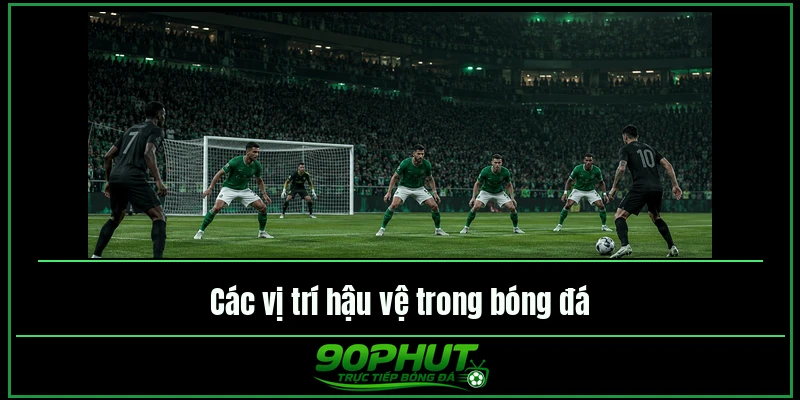 Các vị trí hậu vệ trong bóng đá Các vị trí hậu vệ trong bóng đá