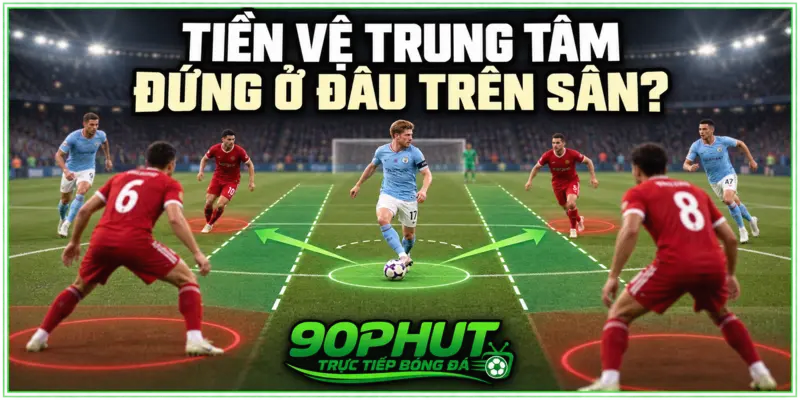 Tiền vệ trung tâm đứng ở đâu trên sân Tiền vệ trung tâm đứng ở đâu trên sân